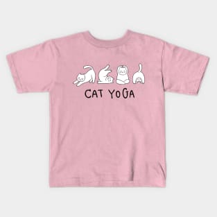 Cat Yoga Stretch Kids T-Shirt